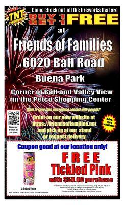Friends of Families Fireworks