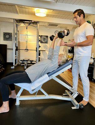 Throwing some weights around.