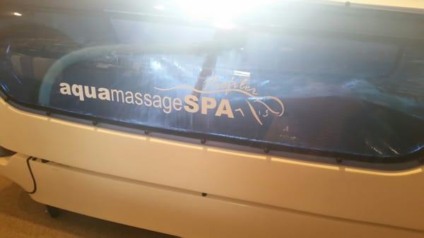 Aqua massage is a great way to get a spa day without an appointment and undressing