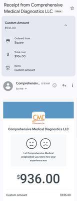 Company's charge receipt without my knowledge.