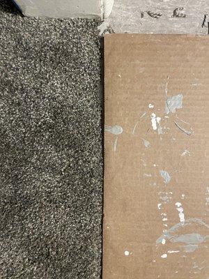 It's not even straight when compared to the edge of the cardboard!