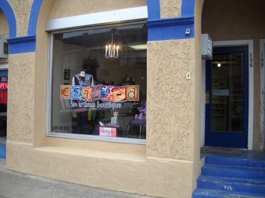 We are located on Cherokee between Main St and Patti Page Blvd.