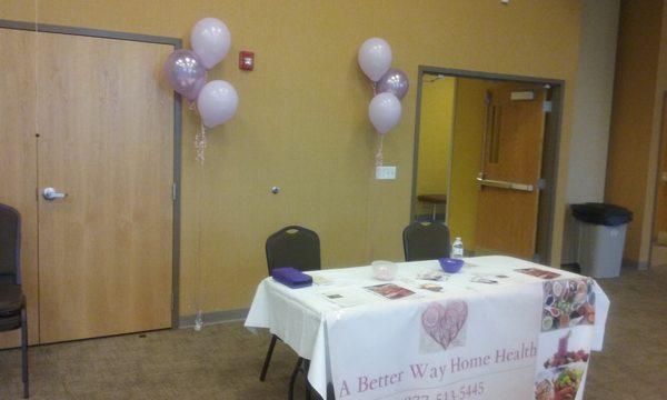 We give back to the community thru charity events