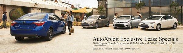 AutoXploit Toyota Exclusive Lease Specials - Corolla
