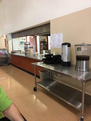 The counter- just like school!