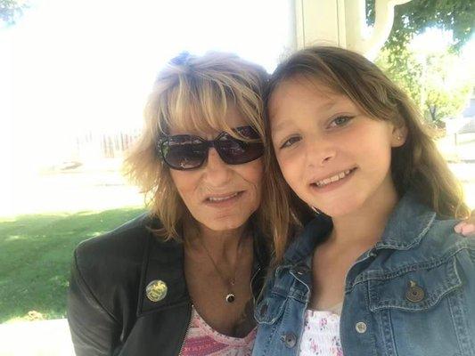 Rosie Fox and my granddaughters Ariel