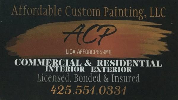 Affordable Custom Painting