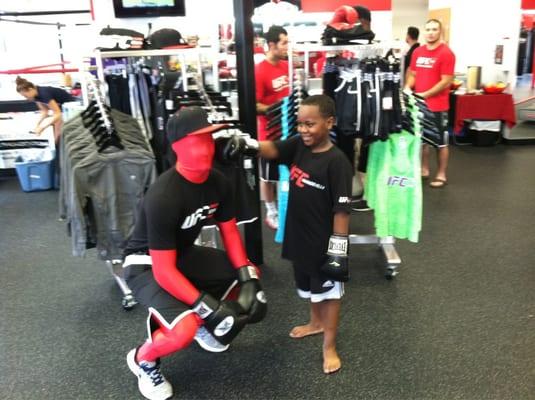 Jabari "the Champ" and UFC Man!