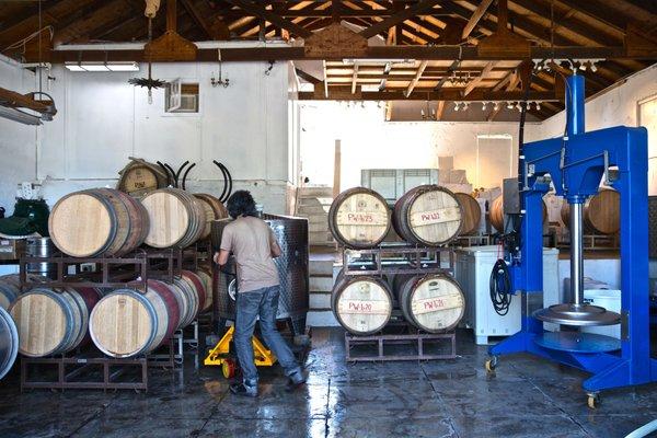 Cleaning up after winemaking