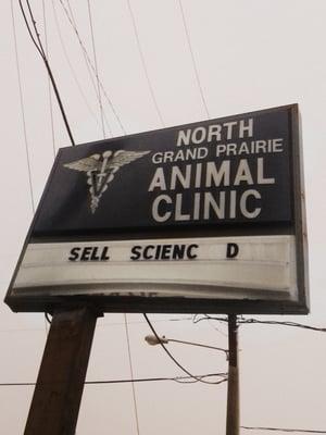 We Sell Science Diet Pet Food (the sign)