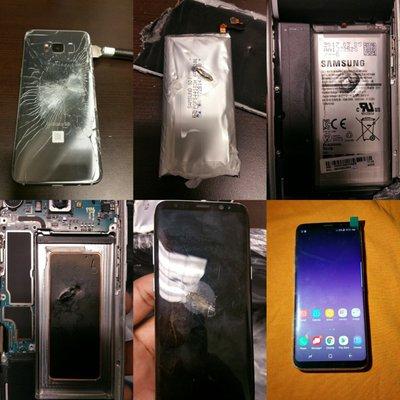Galaxy s8 plus battery and LCD repair