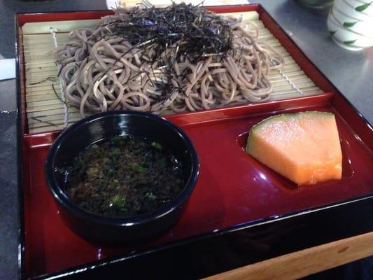 Soba with dipping sauce