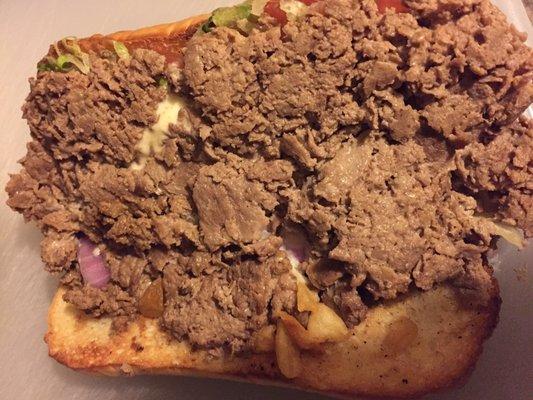 Steak and cheese sub