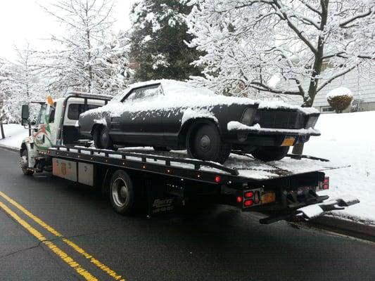 1963 buick riviera transported to a photo shoot