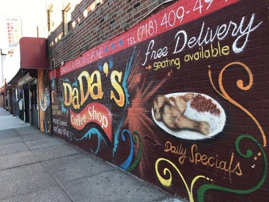 This is why I stopped in...banging art work. The food was cool too lol