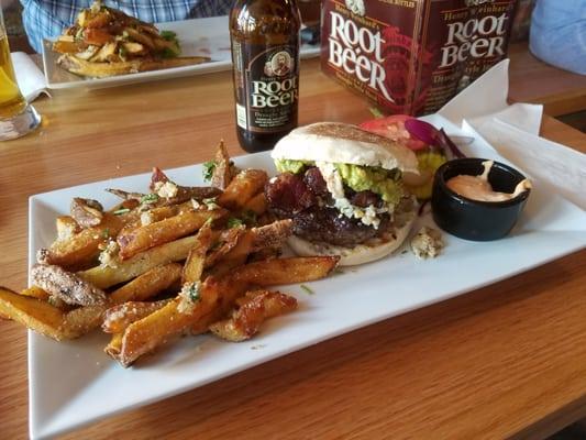 406 bacon burger with guacamole.