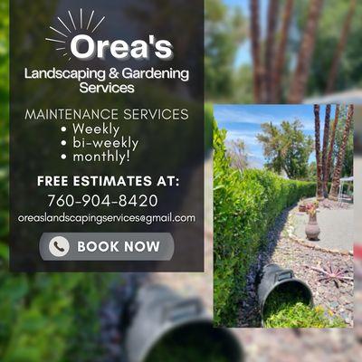 Orea's Landscaping & Gardening Services