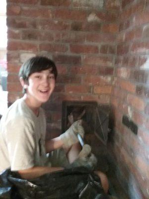 The next generation of chimney professionals!  Our son, Lee Norris.