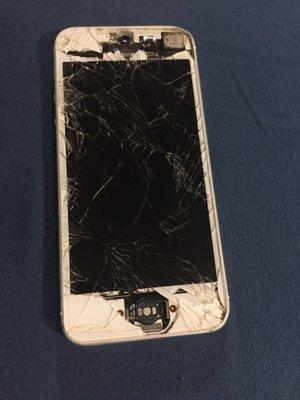 This is the phone they were able to fix and make work #miricleWorkers