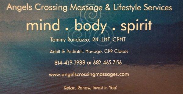 Angels Crossing Massage & Lifestyle Services