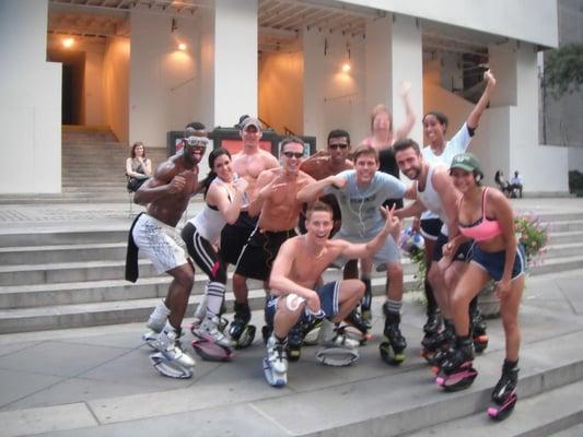 Kangoo Nation Extreme 2 Mile Run through the city