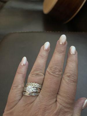 My ombré chrome nails