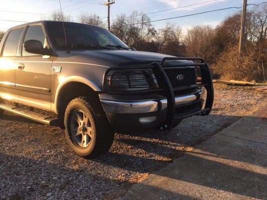 2002 Ford F-150 FX4 New brush guard installation