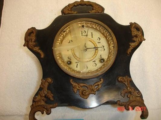 Clock before restoration.