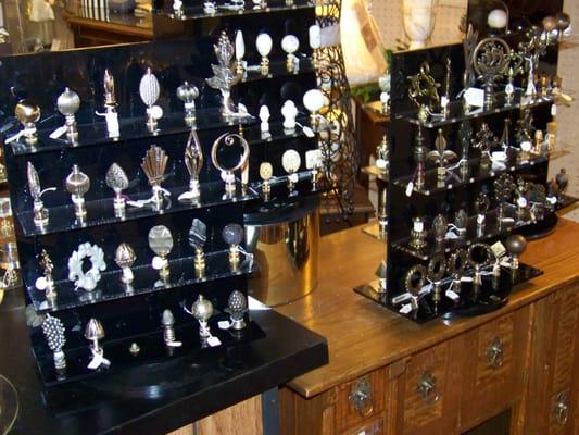 Finials display rack