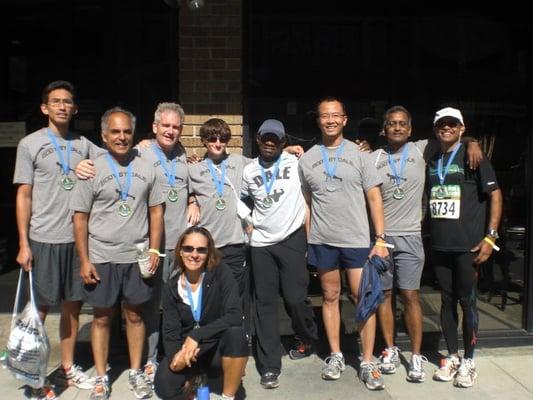 Dale and his team at SJ Half Marathon 2009