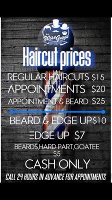 Haircut prices