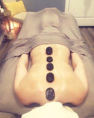 Hot stone massage