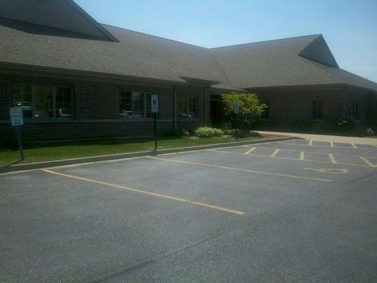 Front of the building