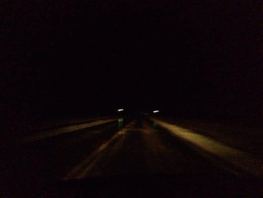 The Great Plains today. The same as historically. They just "paved" a road along the Oregon Trail!