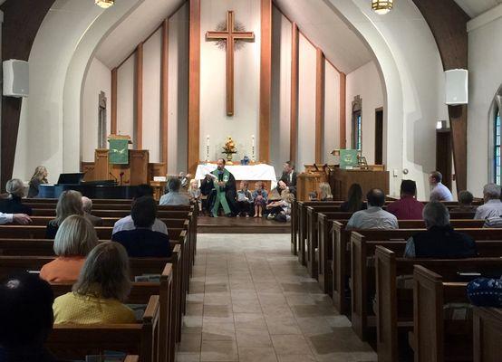 2nd graders receiving their very own Bibles!