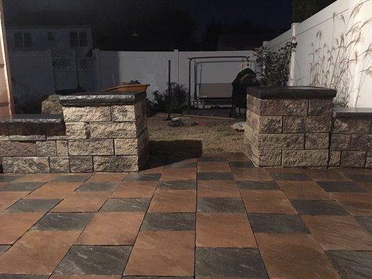 Here's a weekend project for a new customer! They'll have some great times in their backyard patio come summer!