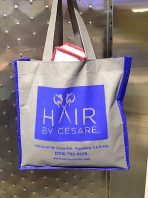 Terrific fabric shopping bag custom color and logo!