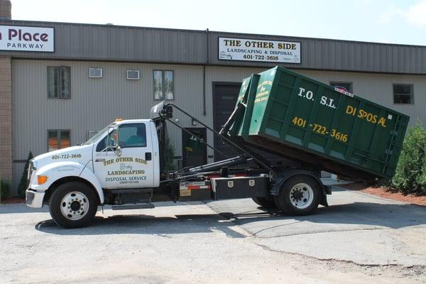 10, 15 & 20 yard roll-off dumpsters available
