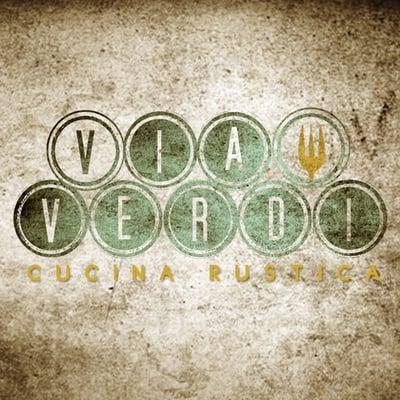 Nice rustic logo for an amazingly tasteful rustic Italian restaurant.