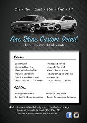 Fine Shine Custom Detail