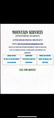 Mountain Services