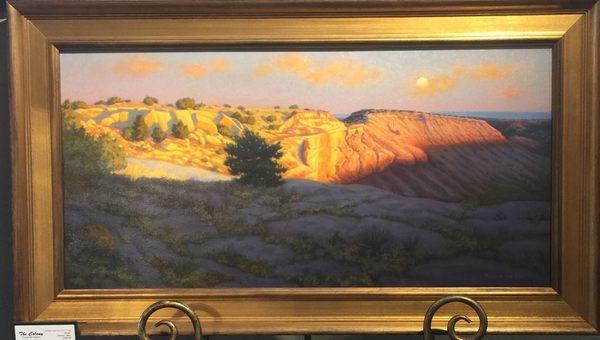 Evening view for the CCC trail. Donna Lofton, artist. Larson-Juhl Academie Frame