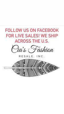 Follow us on Facebook and join our VIP group! Cia's fashion VIPs