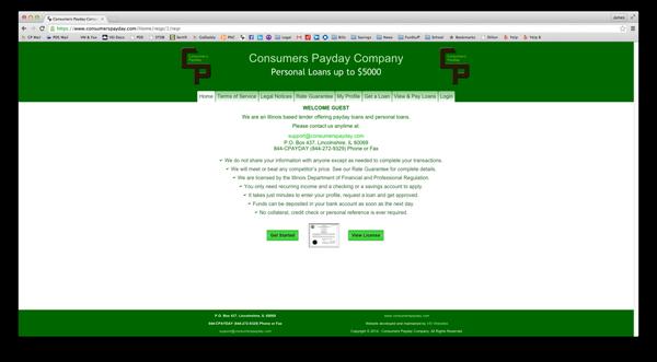 Consumers Payday Company