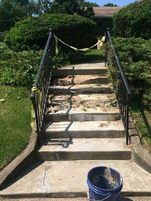 Steps prior to restoration .