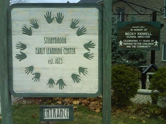 Preschool is located in the back of the church