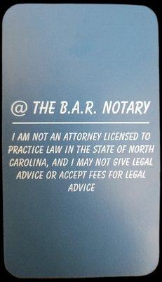 The B.A.R. Notary