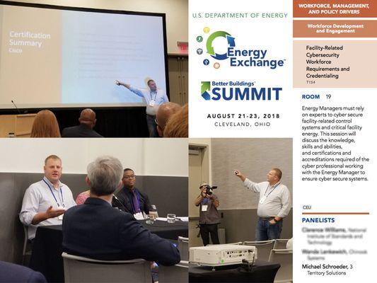 Michael Schroeder, 3 Territory Solutions presenting at the DOE Energy Exchange and Better Buildings Summit August 2018