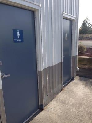 Outdoor bathrooms? Two please!