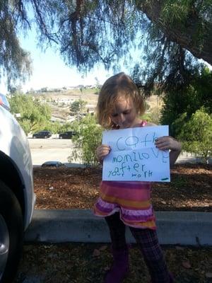 A card my daughter made for me at preschool!